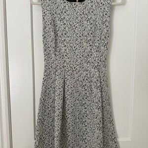 Elegant Black and White Dress